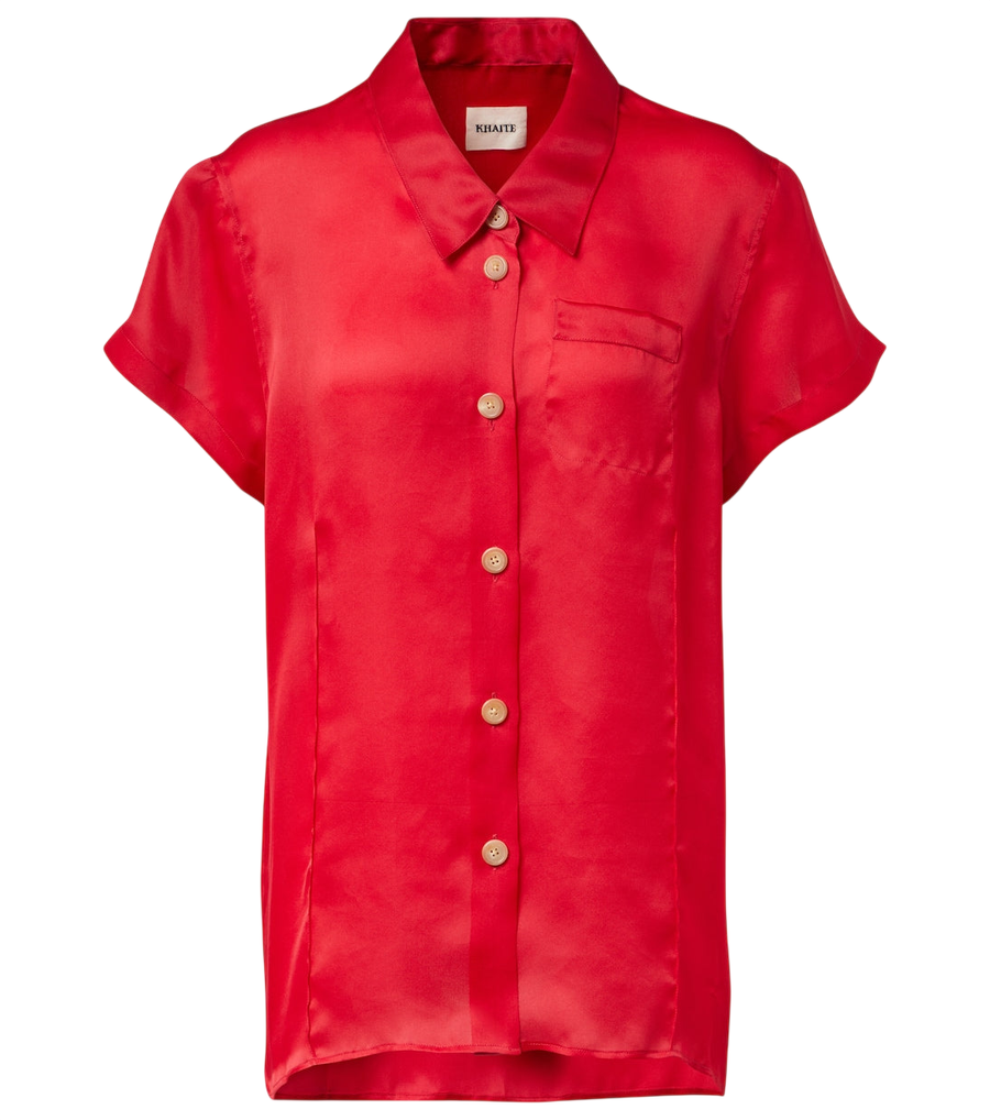 Khaite Keefe silk organza shirt
