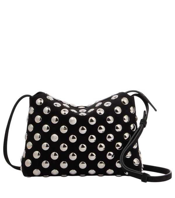 Khaite Lina Medium studded suede crossbody bag
