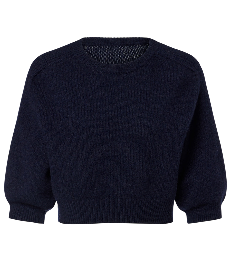 Khaite Lorelai cropped wool and cashmere sweater