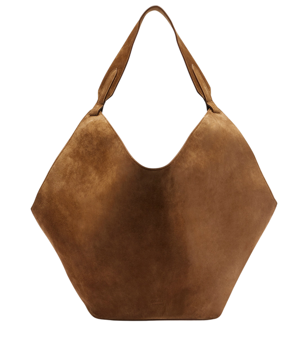 Khaite Lotus Medium suede tote bag