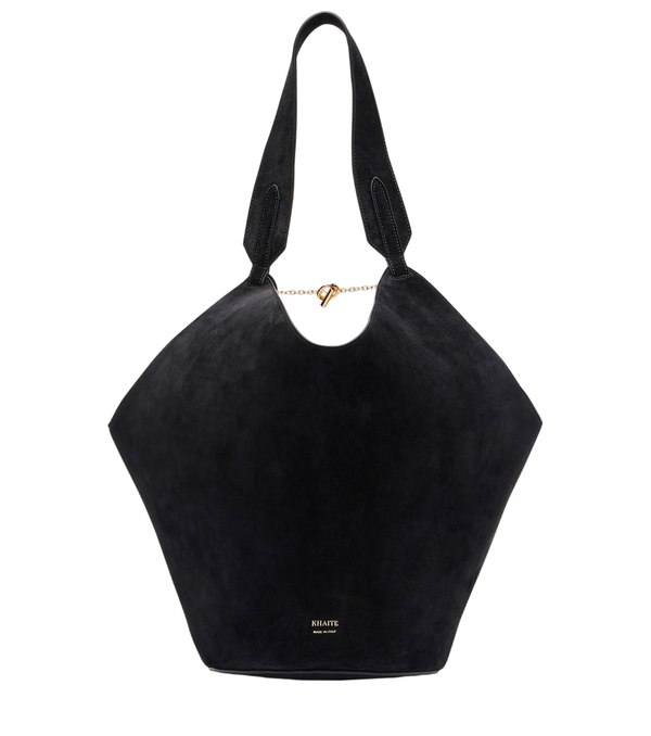 Khaite Lotus Small suede tote bag