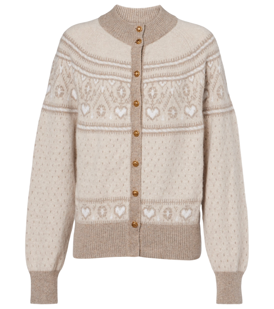 Khaite Marc Fair Isle cashmere cardigan