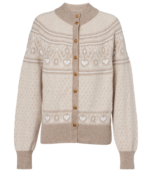Khaite Marc Fair Isle cashmere cardigan