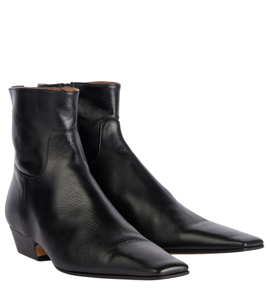 Khaite Marfa leather ankle boots
