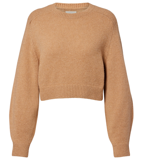 Khaite Masie cropped wool and cashmere sweater