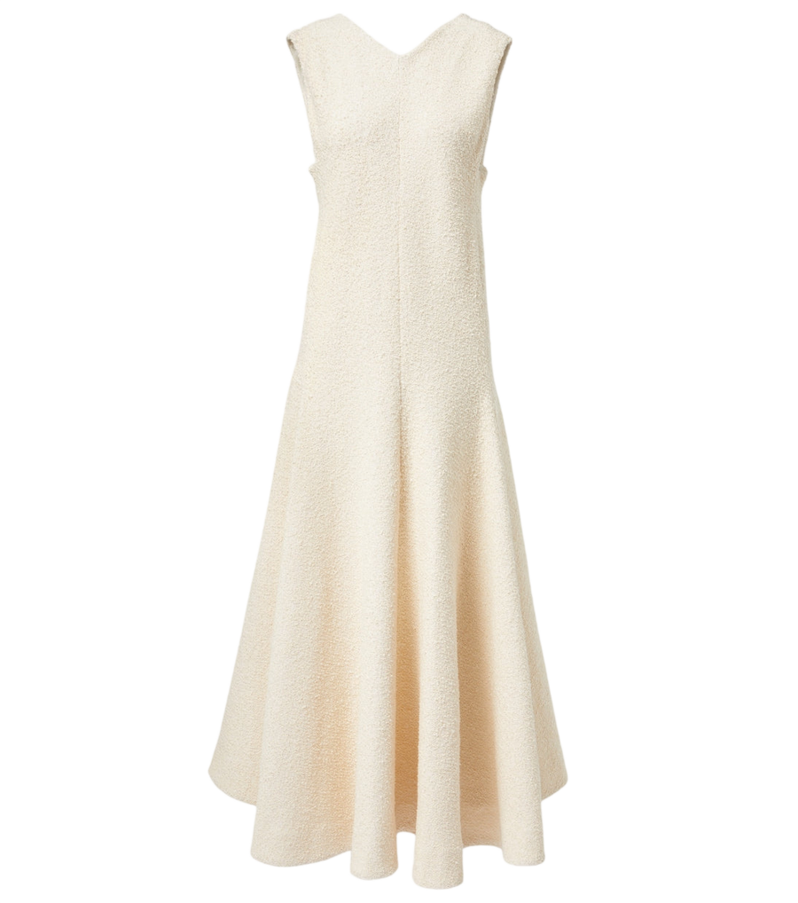 Khaite Mellie bouclé maxi dress