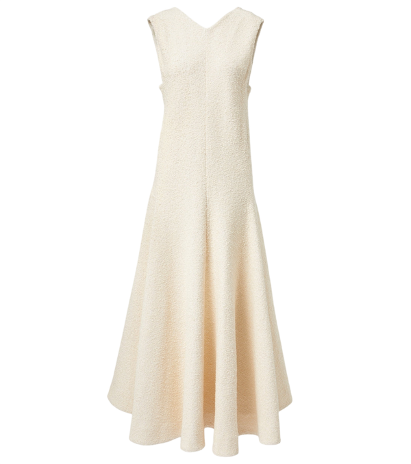 Khaite Mellie bouclé maxi dress