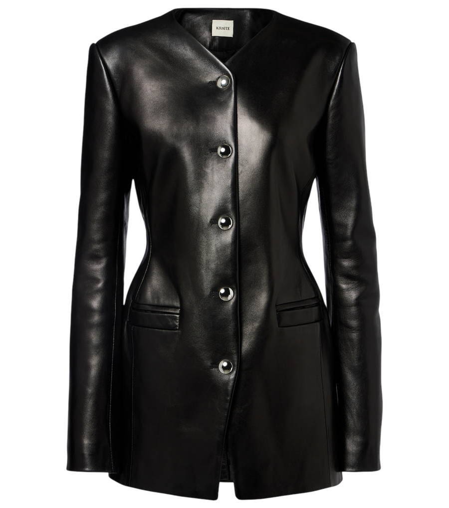 Khaite Naran leather jacket