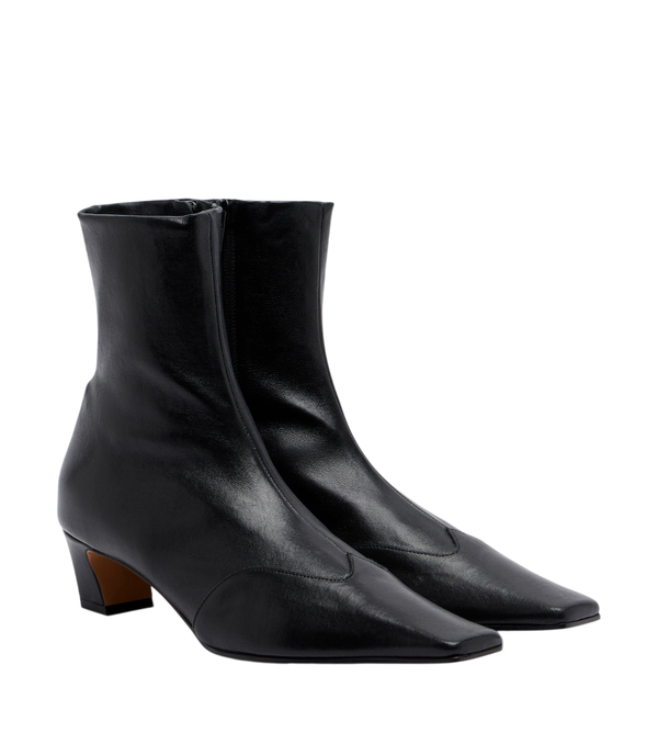 Khaite Nevada leather ankle boots