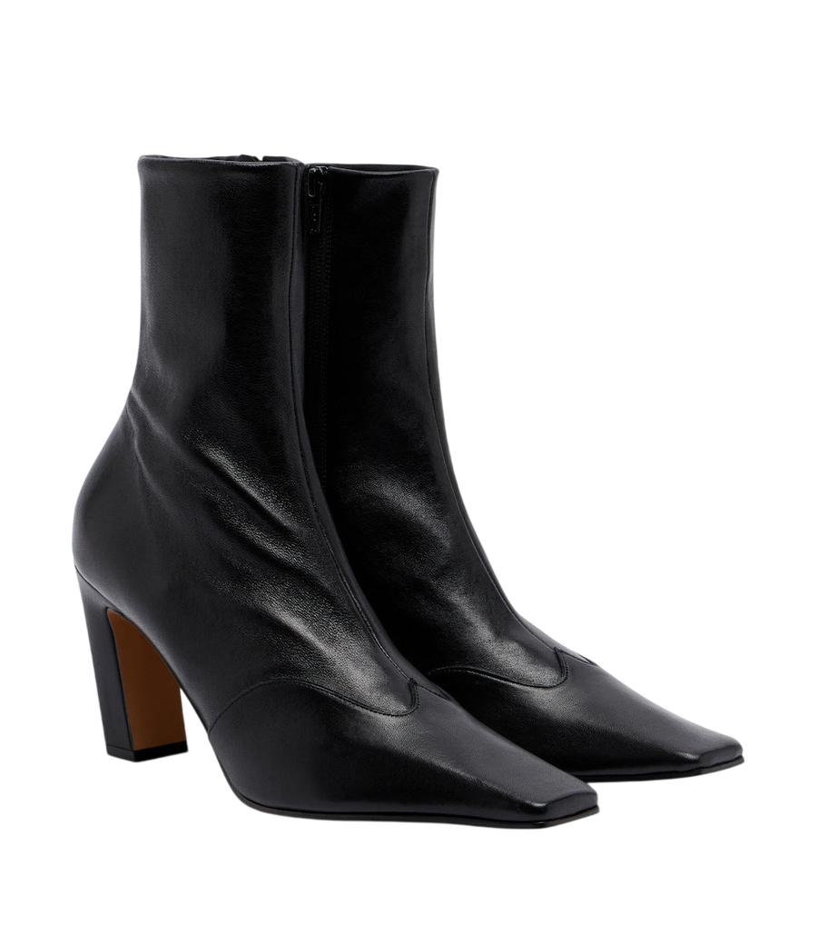 Khaite Nevada leather ankle boots