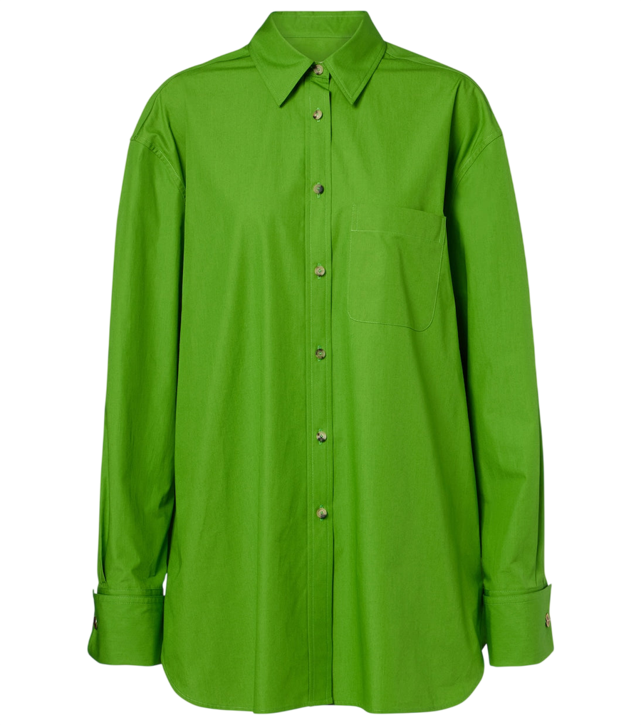 Camisa de popelina de algodón Newton de Khaite