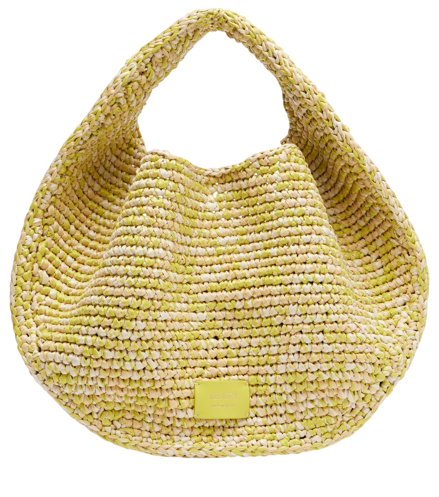 Khaite Olivia Medium raffia top-handle bag