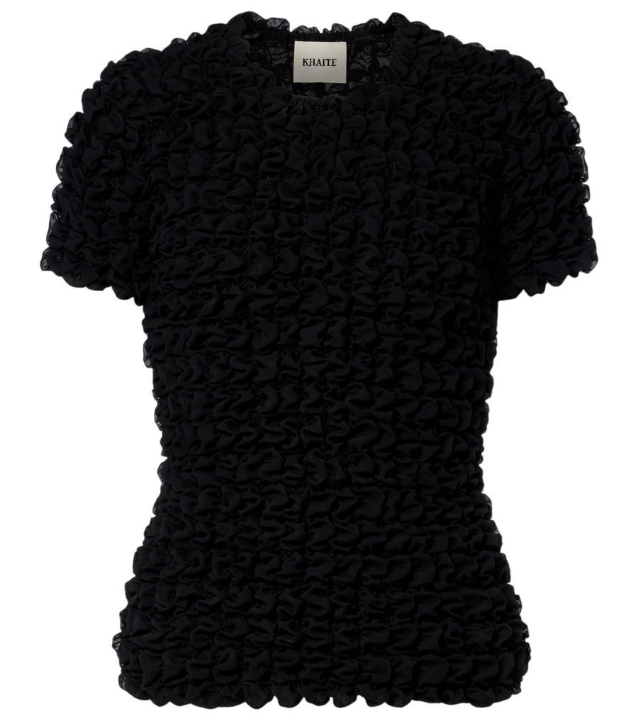 Khaite Polly silk chiffon top