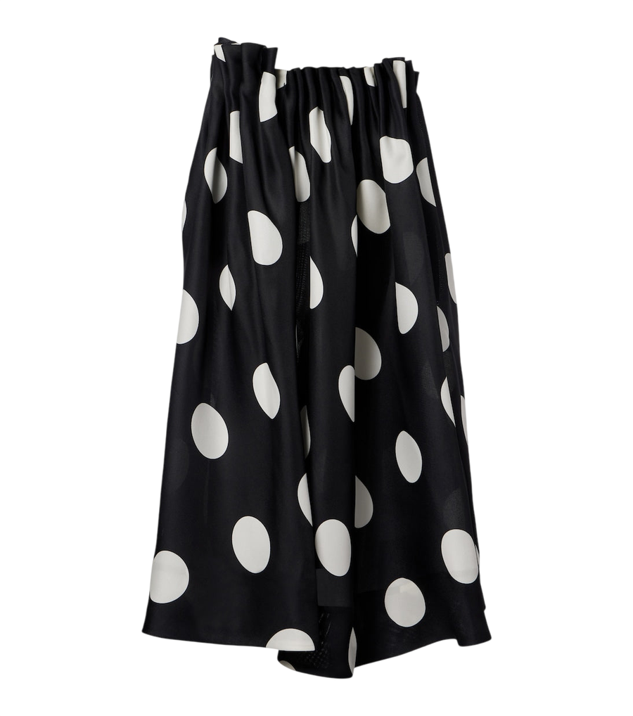 Khaite Riley polka-dot silk maxi skirt