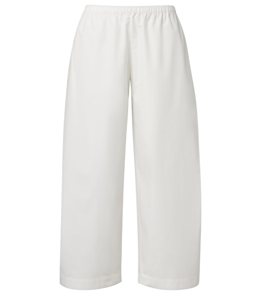 Khaite Roma cotton poplin wide-leg pants