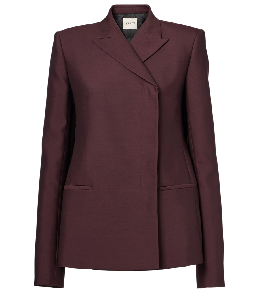 Khaite Silvannah wool and silk blazer