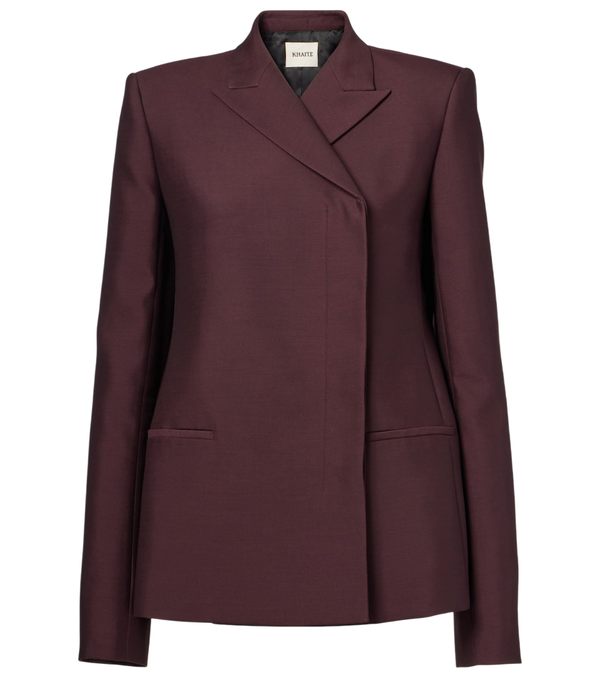 Khaite Silvannah wool and silk blazer