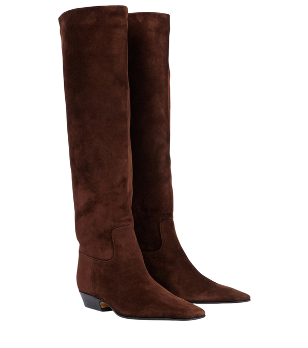Khaite Suede knee-high boots