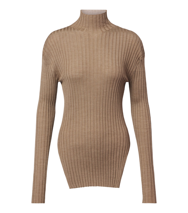 Khaite Vinci wool and silk turtleneck top