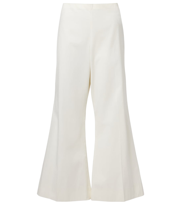 Khaite Walter cotton and silk flared pants