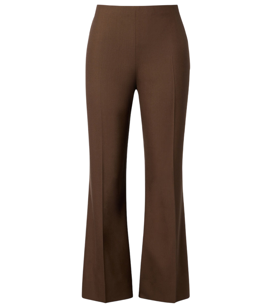 Khaite Walter cropped virgin wool flared pants