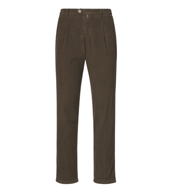 Kiton Cotton corduroy tapered pants