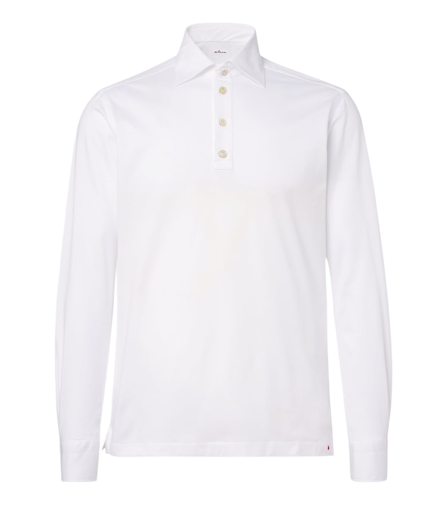 Kiton Cotton poplin polo top