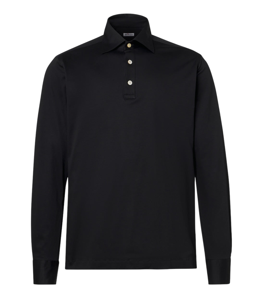 Kiton Cotton poplin polo top