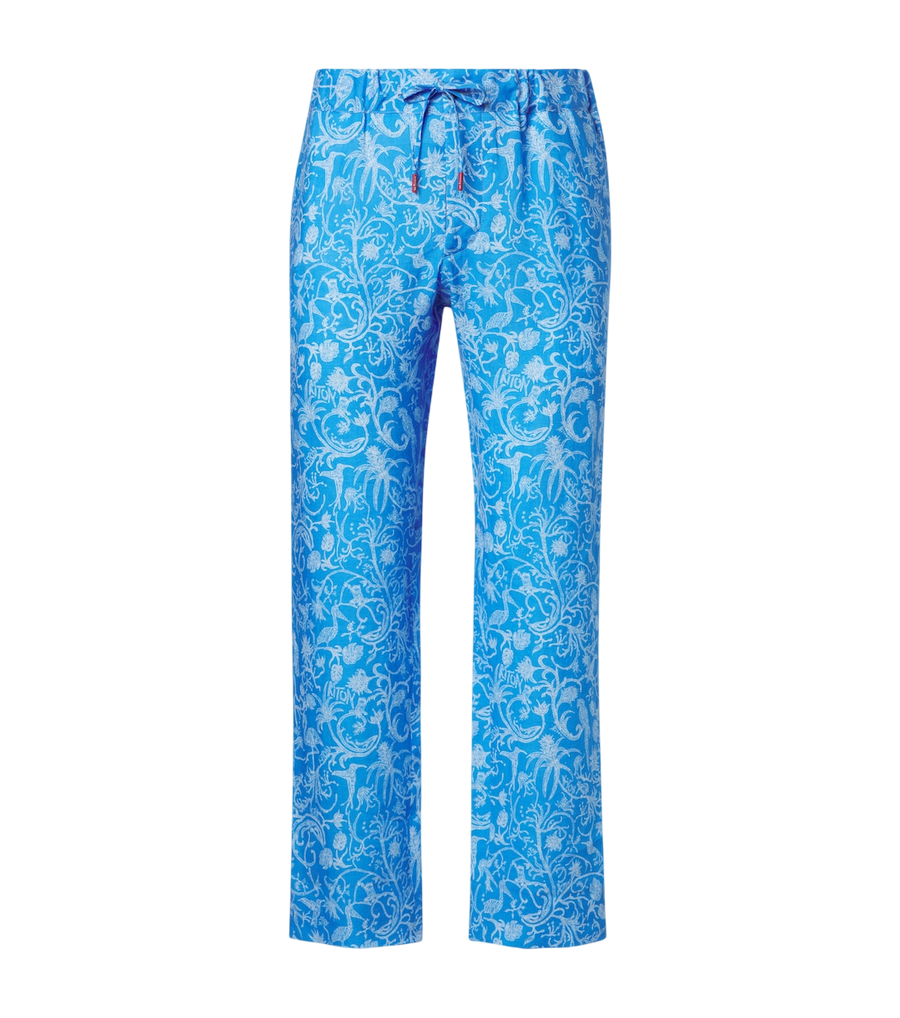 Kiton Printed linen pants