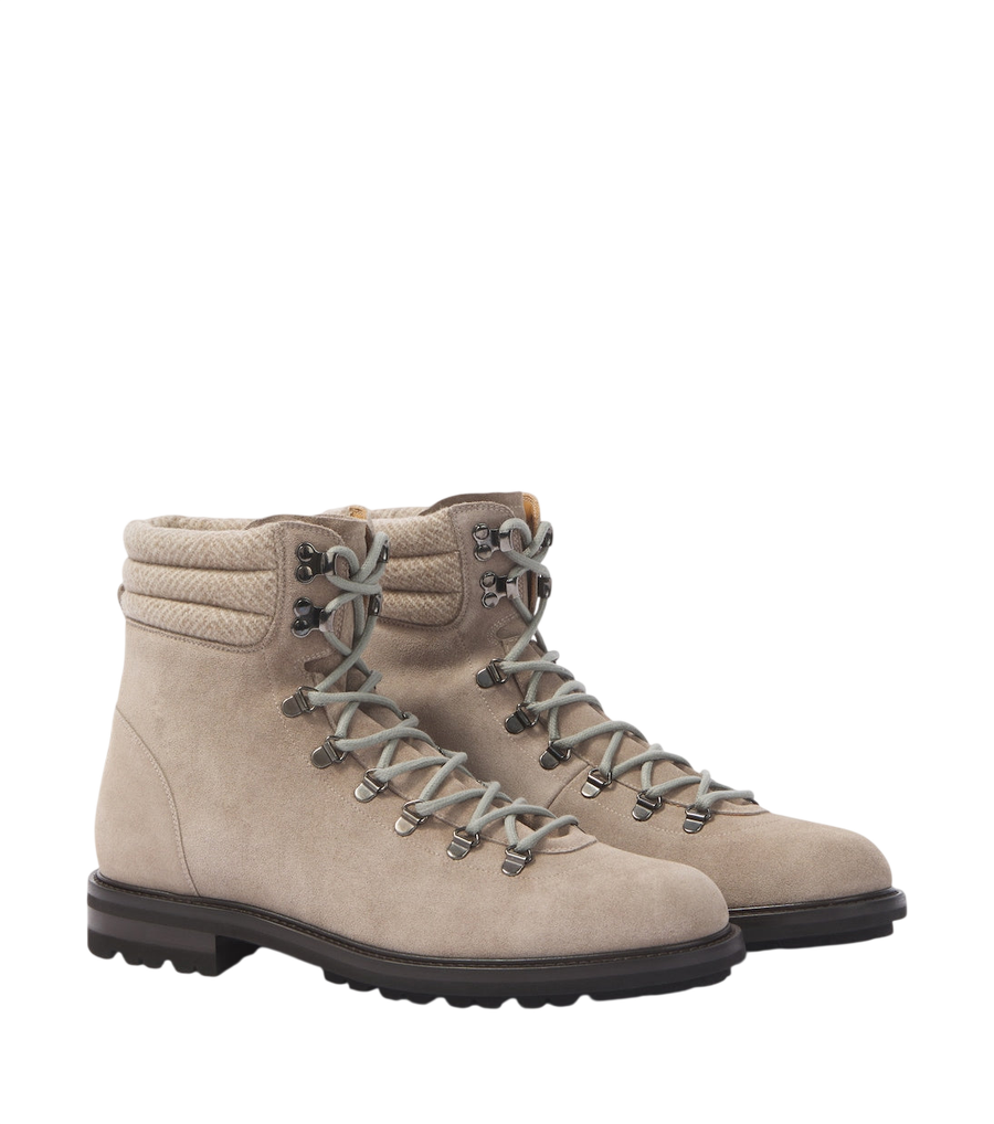 Kiton Suede lace-up boots