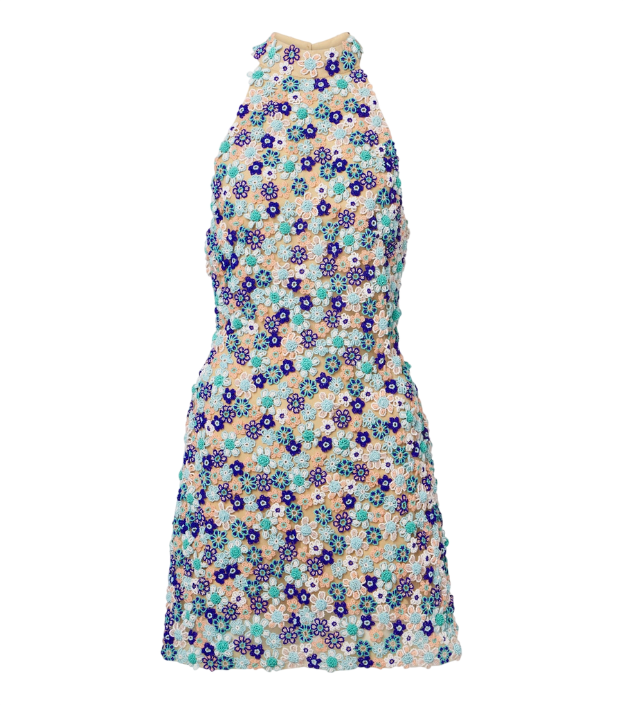 Minivestido con espalda descubierta y cuentas Arbor de Là Fuori