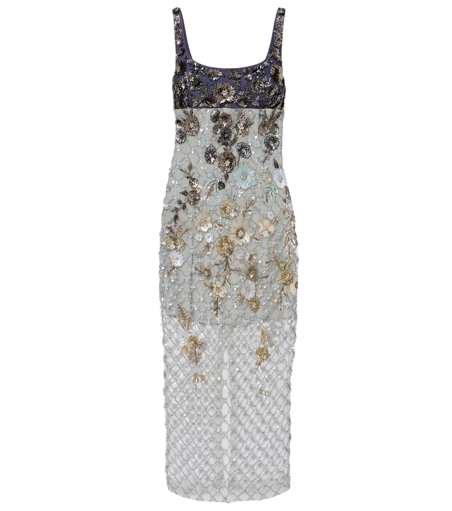 Là Fuori Nyx Bloom Aurora embellished cocktail dress