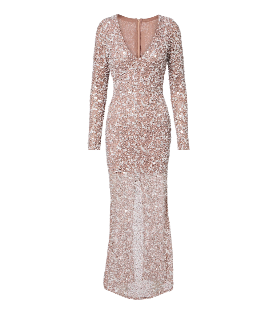 Là Fuori Sequined gown