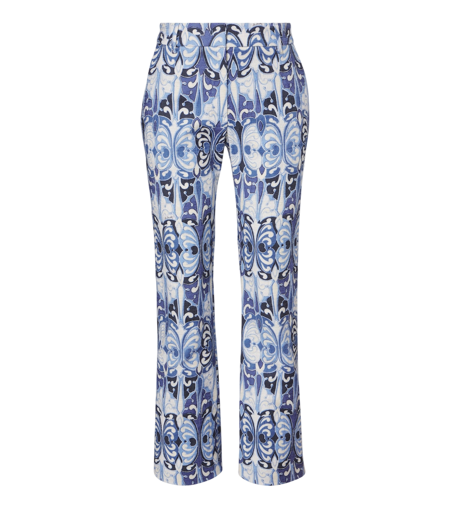 La DoubleJ 24/7 printed cotton straight pants