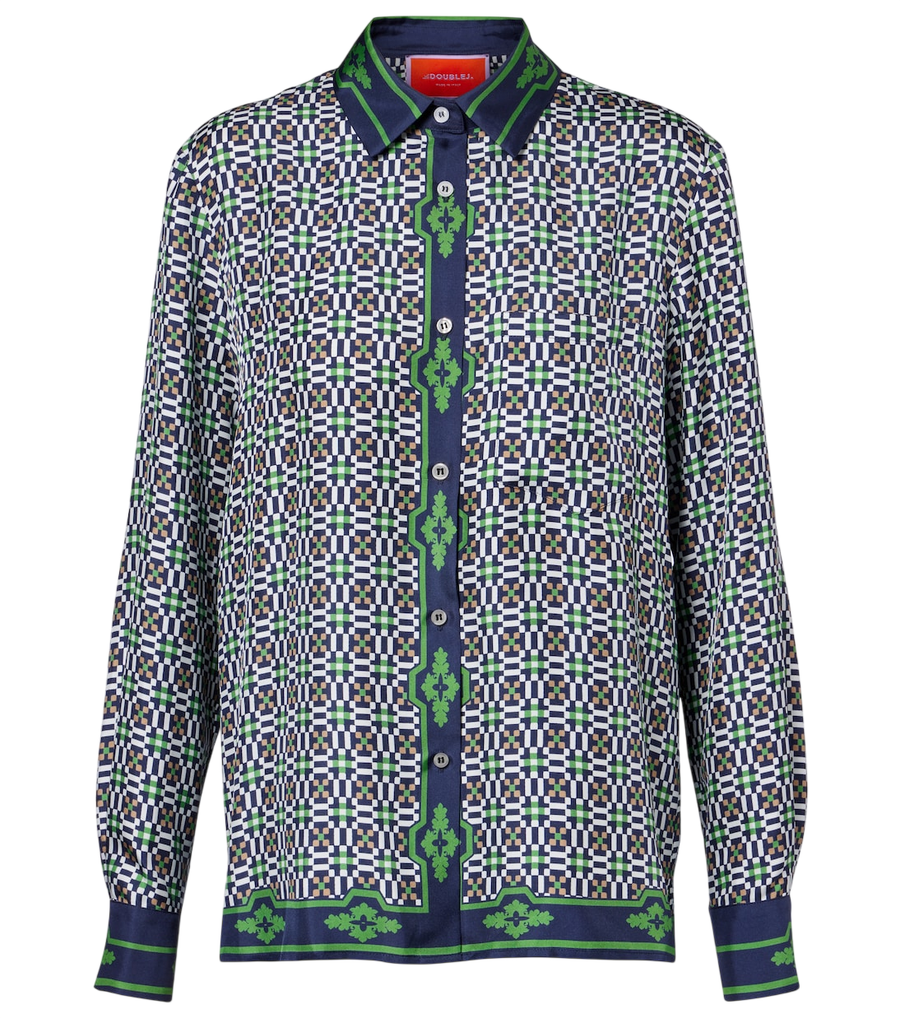 Chemise en twill de soie Boy La DoubleJ