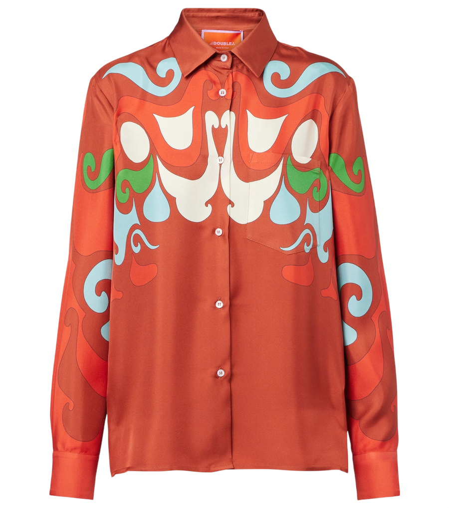 Chemise en twill de soie Boy La DoubleJ