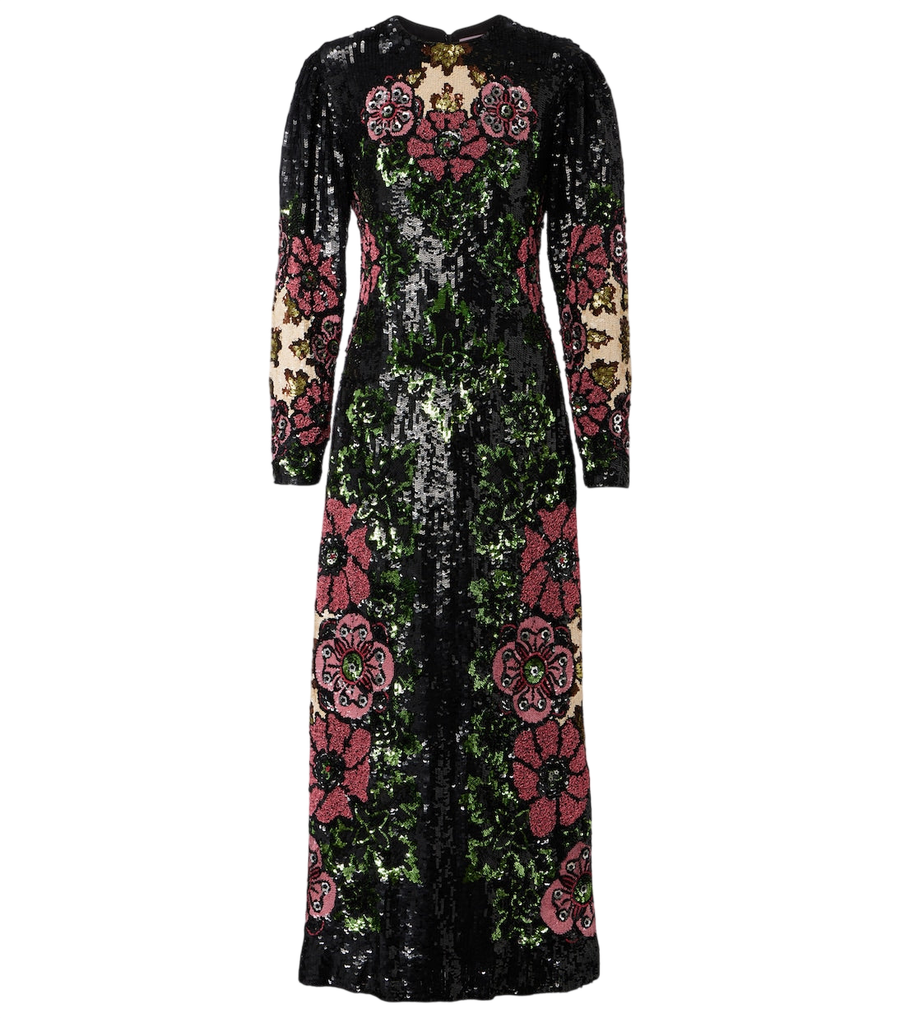 La DoubleJ Clingy Swing sequined maxi dress