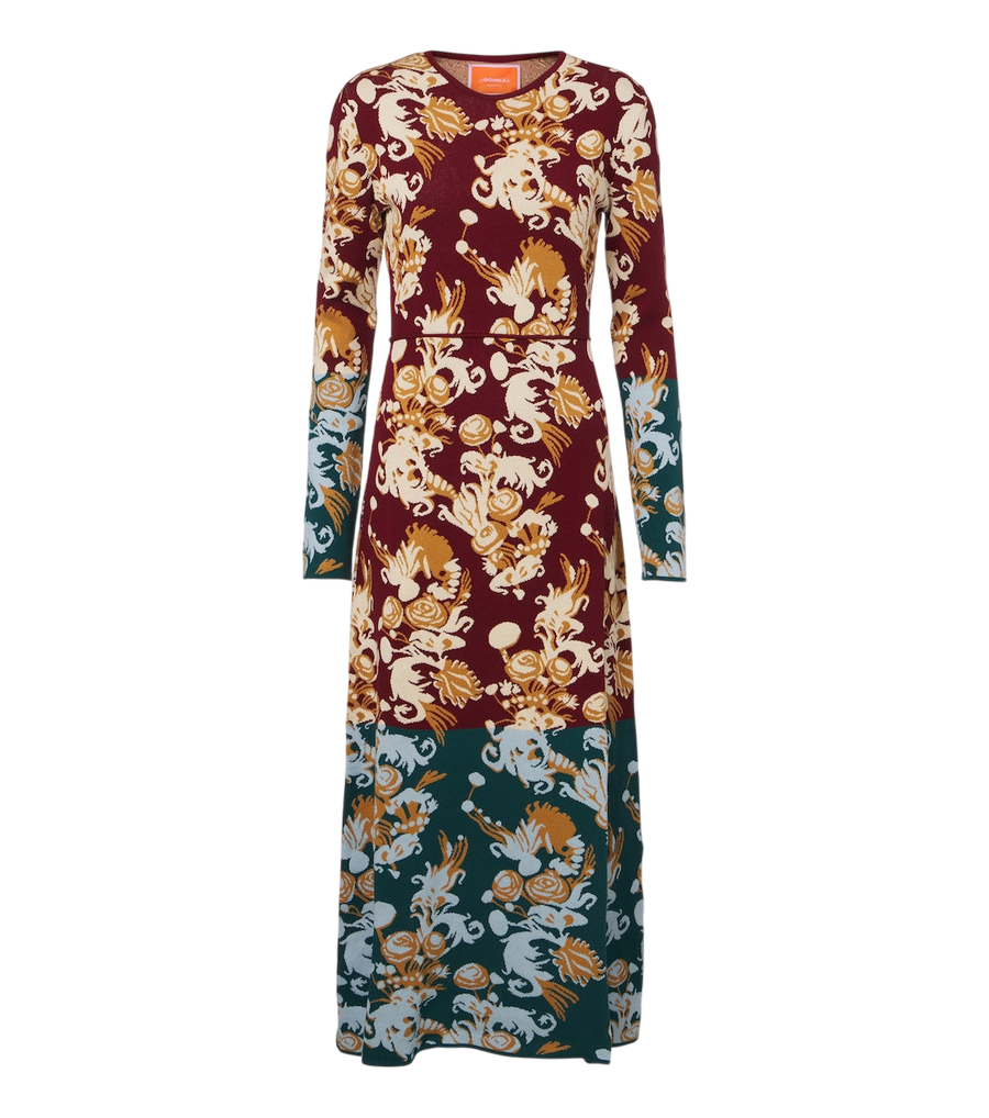 La DoubleJ Coven jacquard cotton-blend midi dress