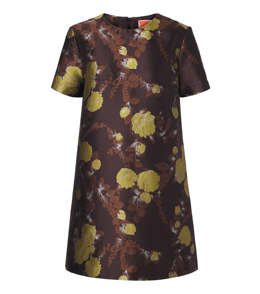 Minivestido de jacquard floral Devon de La DoubleJ