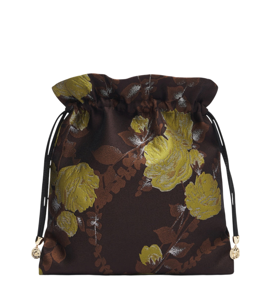 Bolso tipo sobre de jacquard floral Devon de La DoubleJ
