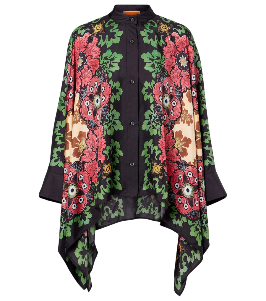 La DoubleJ Foulard printed silk twill shirt