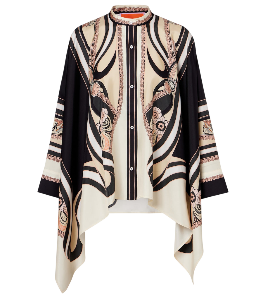 La DoubleJ Foulard printed silk twill shirt