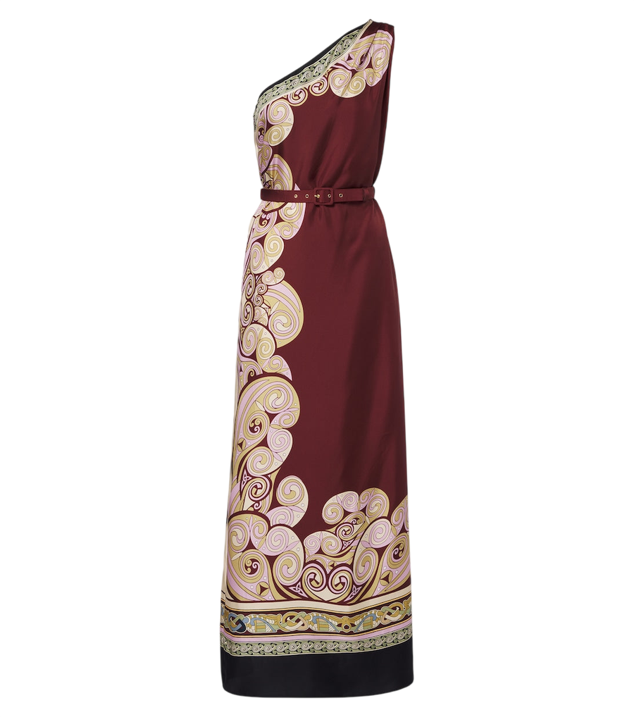La DoubleJ Kells printed silk twill maxi dress