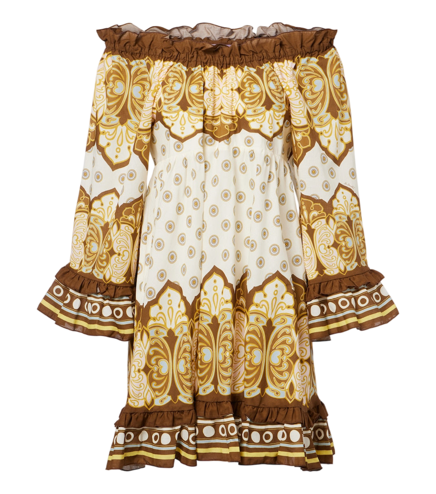Minivestido de algodón con estampado Placée de La DoubleJ