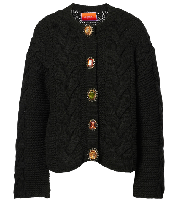 La DoubleJ Portrait embellished cardigan