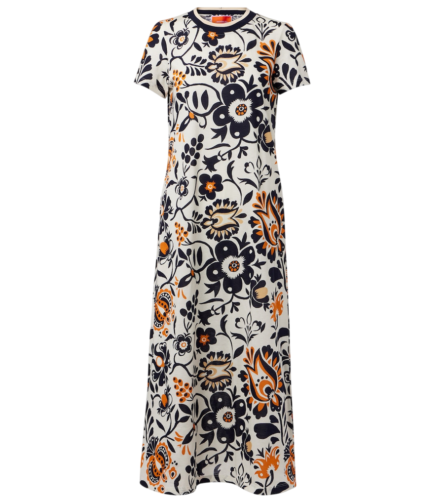 Robe midi Swing Sporty en jersey de coton de La DoubleJ