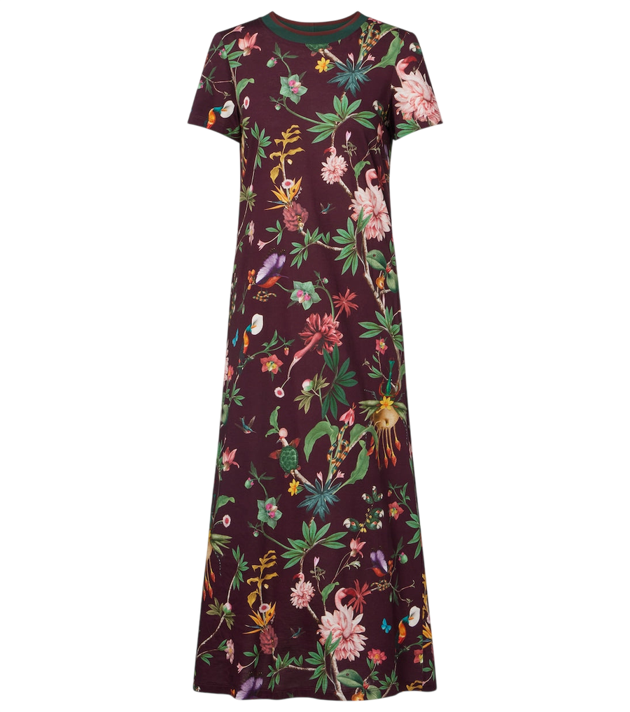 La DoubleJ Sporty Swing floral cotton midi dress