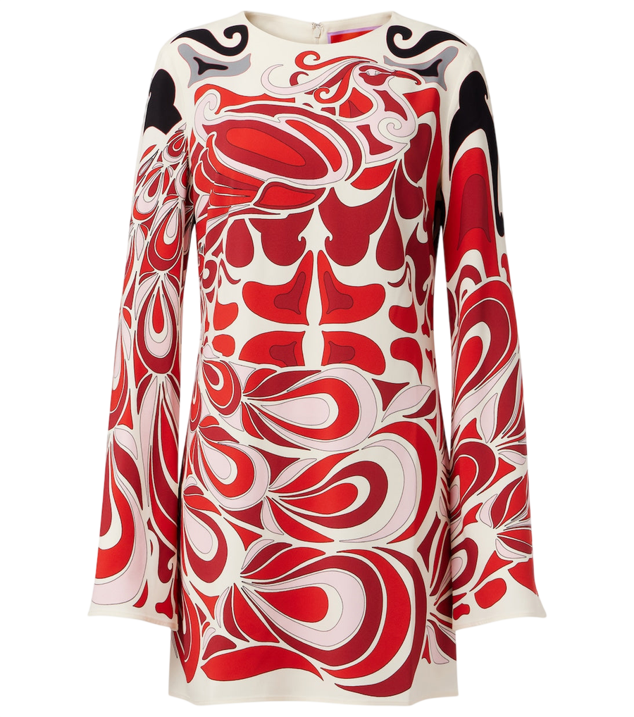 La DoubleJ Supremes printed satin minidress
