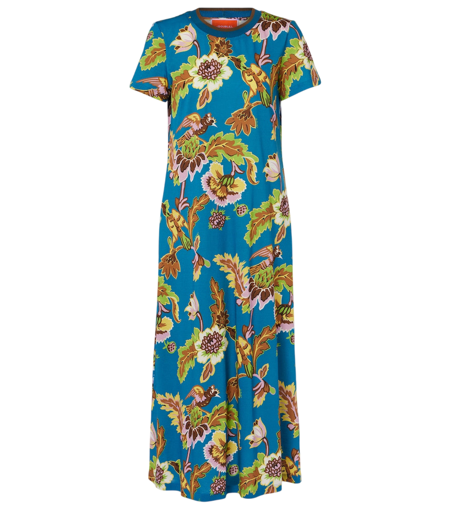 Robe longue en coton imprimé La DoubleJ Swing