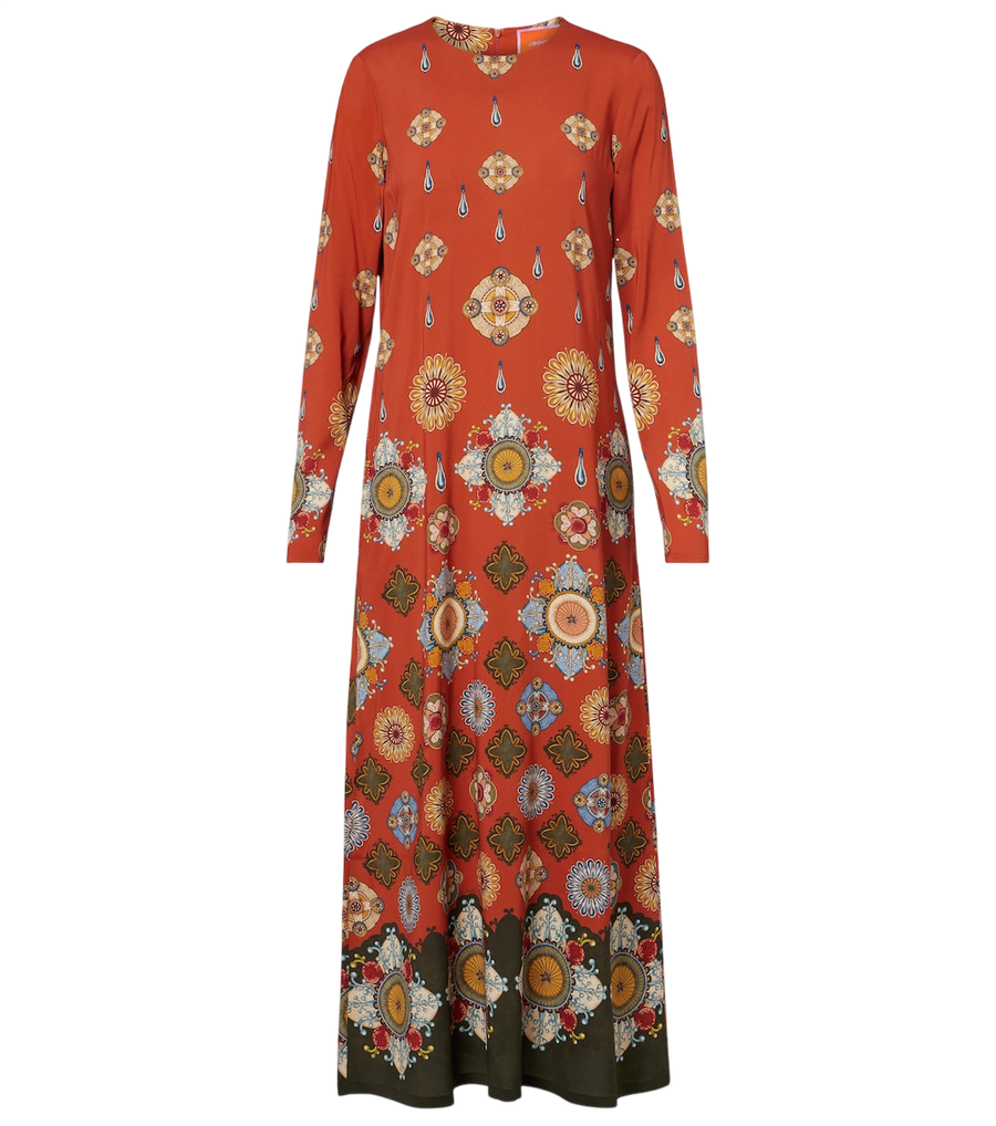 La DoubleJ Swing printed jersey maxi dress